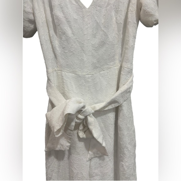 CLUB MONACO White Open Back V-neck Short Sleeve Jumpsuit Size 00 - Picture 9 of 16